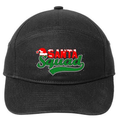 Santa Squad Christmas Design Template For Christmas Celebration 7-Panel Snapback Hat