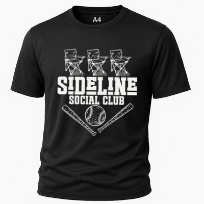 Sideline Social Club Retro Baseball Team Game Day Season Performance Shirt