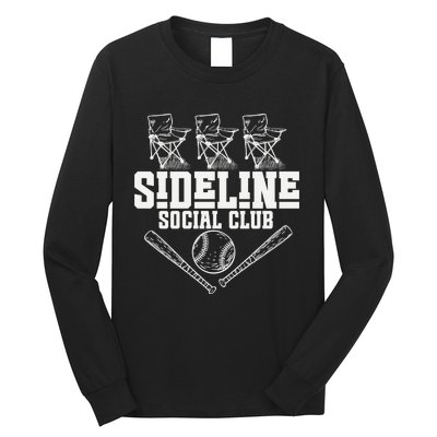 Sideline Social Club Retro Baseball Team Game Day Season Long Sleeve Shirt