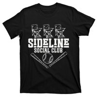 Sideline Social Club Retro Baseball Team Game Day Season T-Shirt