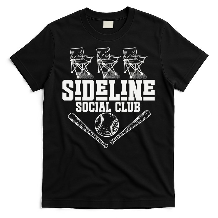 Sideline Social Club Retro Baseball Team Game Day Season T-Shirt