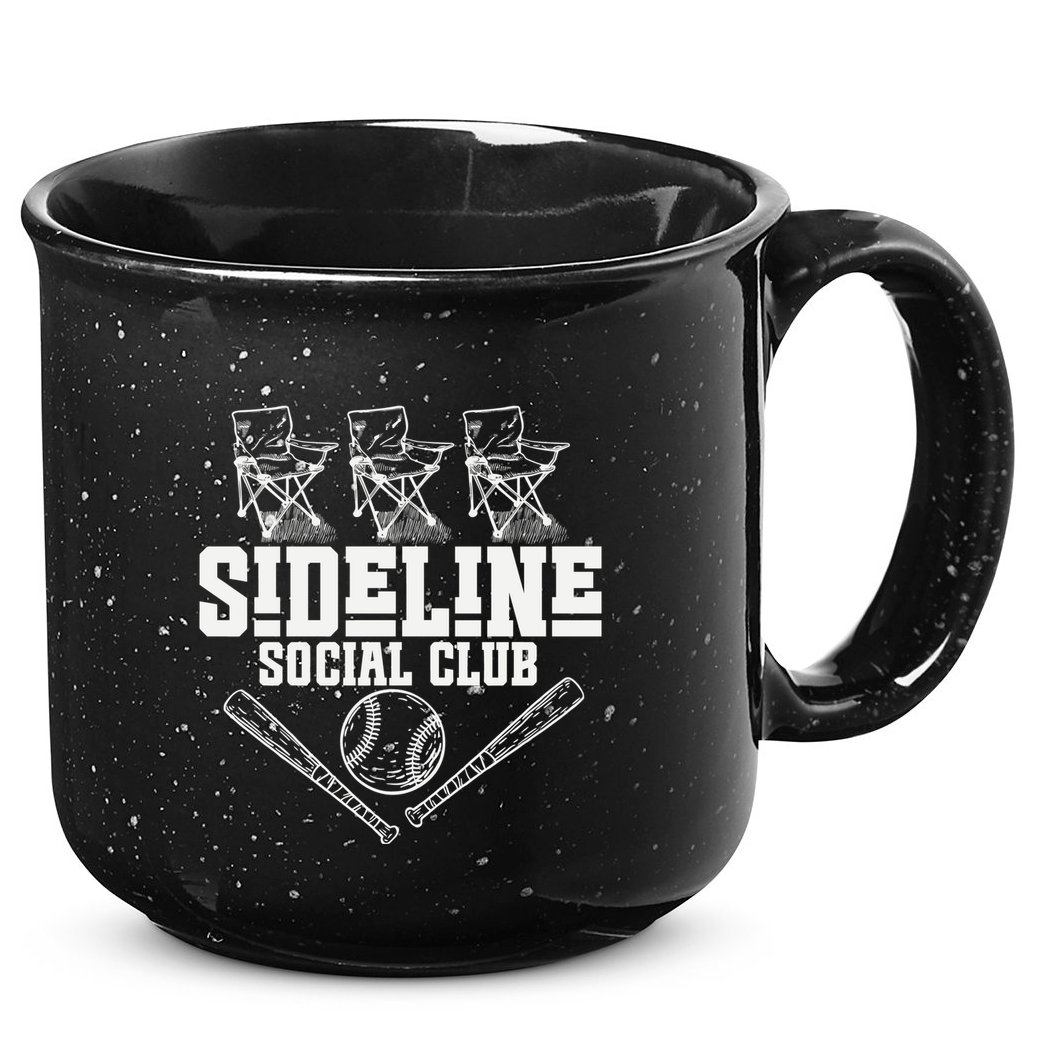 Sideline Social Club Retro Baseball Team Game Day Season 15oz Campfire Ceramic Mug
