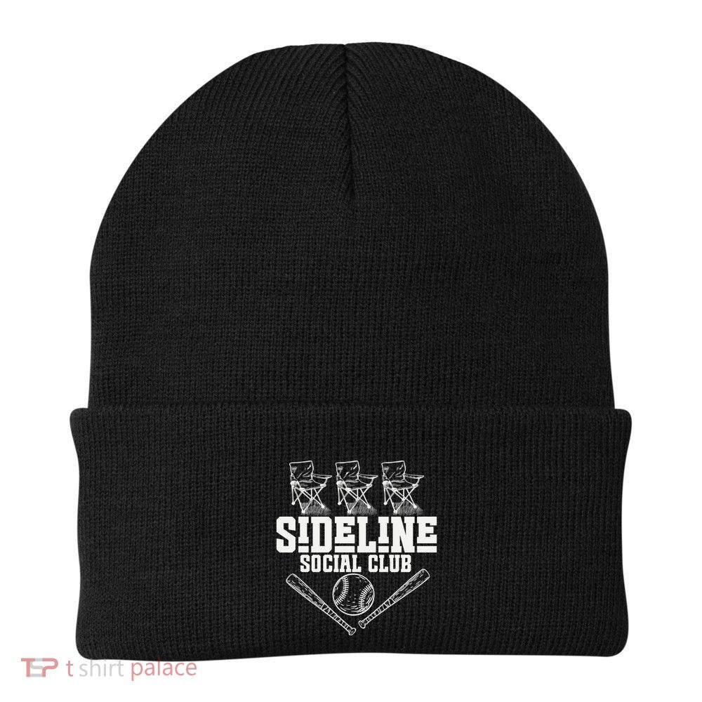 Sideline Social Club Retro Baseball Team Game Day Season Beanie