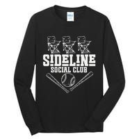 Sideline Social Club Retro Baseball Team Game Day Season Tall Long Sleeve T-Shirt