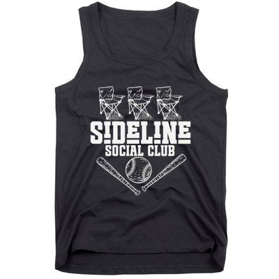 Sideline Social Club Retro Baseball Team Game Day Season Tank Top