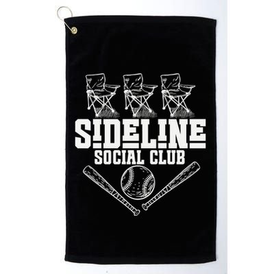 Sideline Social Club Retro Baseball Team Game Day Season Golf Towel