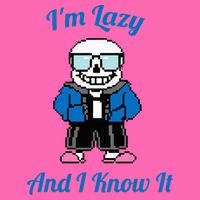 Sans Skeleton Cool Pixel Art IM Lazy And I Know It Stripe Pom Pom Beanie