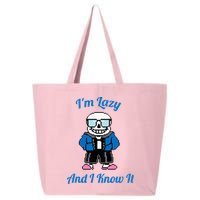 Sans Skeleton Cool Pixel Art IM Lazy And I Know It 25L Jumbo Tote
