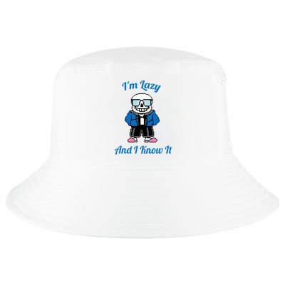 Sans Skeleton Cool Pixel Art IM Lazy And I Know It Cool Comfort Performance Bucket Hat