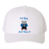 Sans Skeleton Cool Pixel Art IM Lazy And I Know It Yupoong Adult 5-Panel Trucker Hat