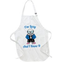 Sans Skeleton Cool Pixel Art IM Lazy And I Know It Apron