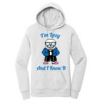 Sans Skeleton Cool Pixel Art IM Lazy And I Know It Women's Pullover Hoodie