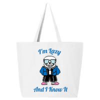 Sans Skeleton Cool Pixel Art IM Lazy And I Know It 25L Jumbo Tote