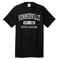 Summerville South Carolina Sc Vintage Established Sports Tall T-Shirt