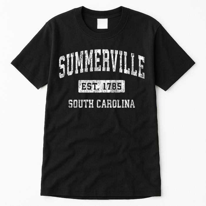 Summerville South Carolina Sc Vintage Established Sports Tall T-Shirt