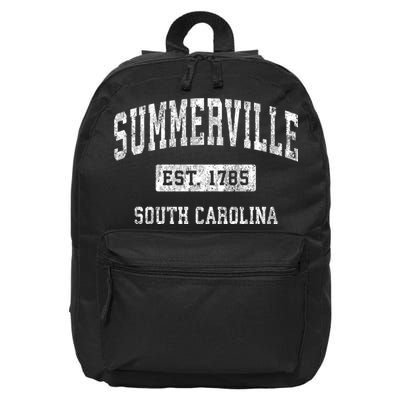 Summerville South Carolina Sc Vintage Established Sports 16 in Basic Backpack