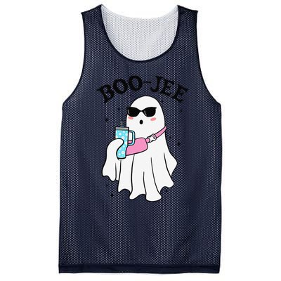 Spooky Season Cute Ghost Halloween Boujee Boo Jee Mesh Reversible Basketball Jersey Tank