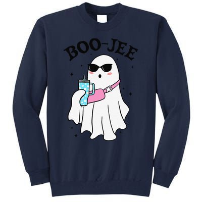 Spooky Season Cute Ghost Halloween Boujee Boo Jee Tall Sweatshirt