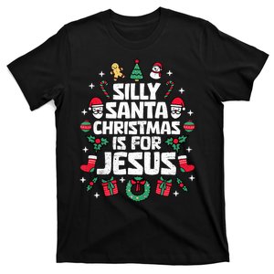 Silly Santa Christmas Is For Jesus Christian Religious T-Shirt