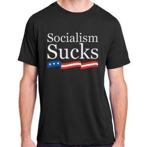 Socialism Sucks Conservative Adult ChromaSoft Performance T-Shirt