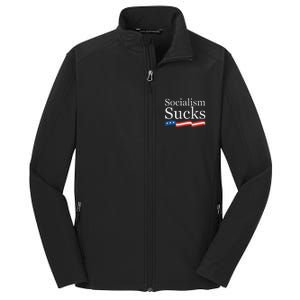 Socialism Sucks Conservative Core Soft Shell Jacket