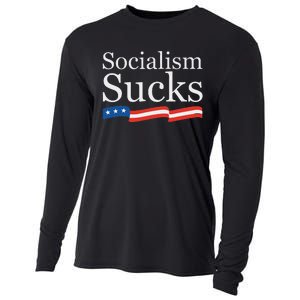 Socialism Sucks Conservative Cooling Performance Long Sleeve Crew