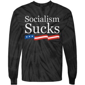 Socialism Sucks Conservative Tie-Dye Long Sleeve Shirt