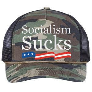 Socialism Sucks Conservative Retro Rope Trucker Hat Cap