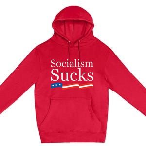 Socialism Sucks Conservative Premium Pullover Hoodie