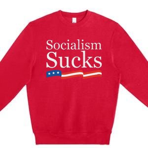 Socialism Sucks Conservative Premium Crewneck Sweatshirt