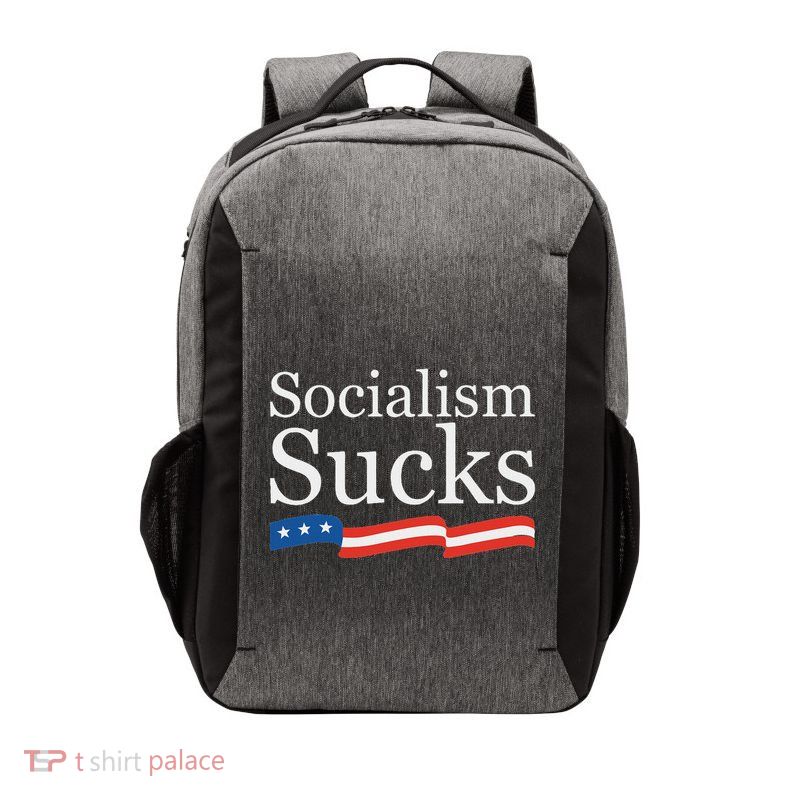 Socialism Sucks Conservative Vector Backpack