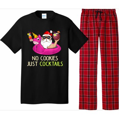 Summer Santa Christmas In July No Cookies Just Cocktails Pajama Set