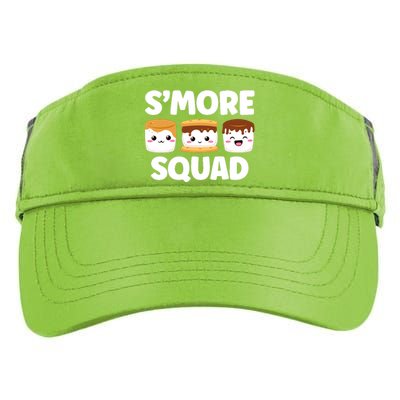 Smore Squad Camping Campfire Chocolate Marshmallow SMores Adult Drive Performance Visor