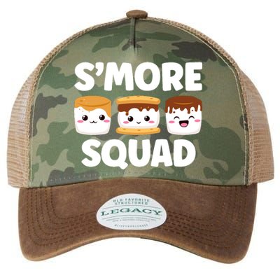 Smore Squad Camping Campfire Chocolate Marshmallow SMores Legacy Tie Dye Trucker Hat