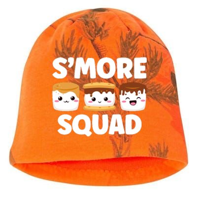 Smore Squad Camping Campfire Chocolate Marshmallow SMores Kati - Camo Knit Beanie