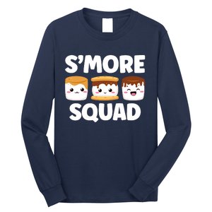 Smore Squad Camping Campfire Chocolate Marshmallow SMores Long Sleeve Shirt