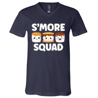 Smore Squad Camping Campfire Chocolate Marshmallow SMores V-Neck T-Shirt