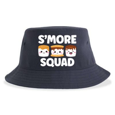 Smore Squad Camping Campfire Chocolate Marshmallow SMores Sustainable Bucket Hat