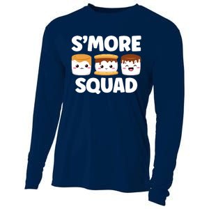 Smore Squad Camping Campfire Chocolate Marshmallow SMores Cooling Performance Long Sleeve Crew