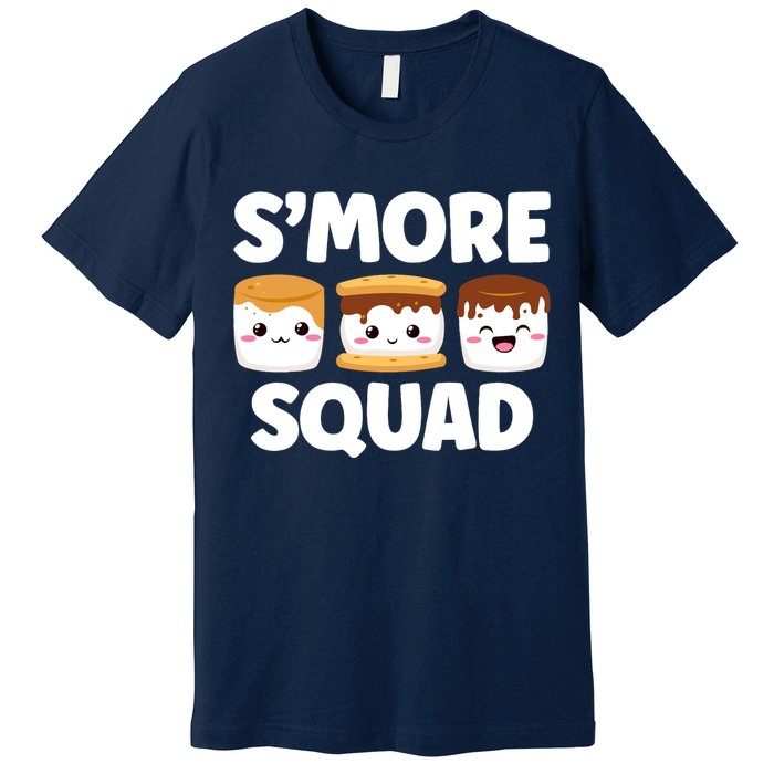 Smore Squad Camping Campfire Chocolate Marshmallow SMores Premium T-Shirt