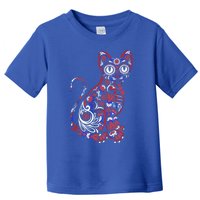 Sugar Skull Cat 4th Of July Kitten Kitty Patriotic Pet Lover Cool Gift Toddler T-Shirt