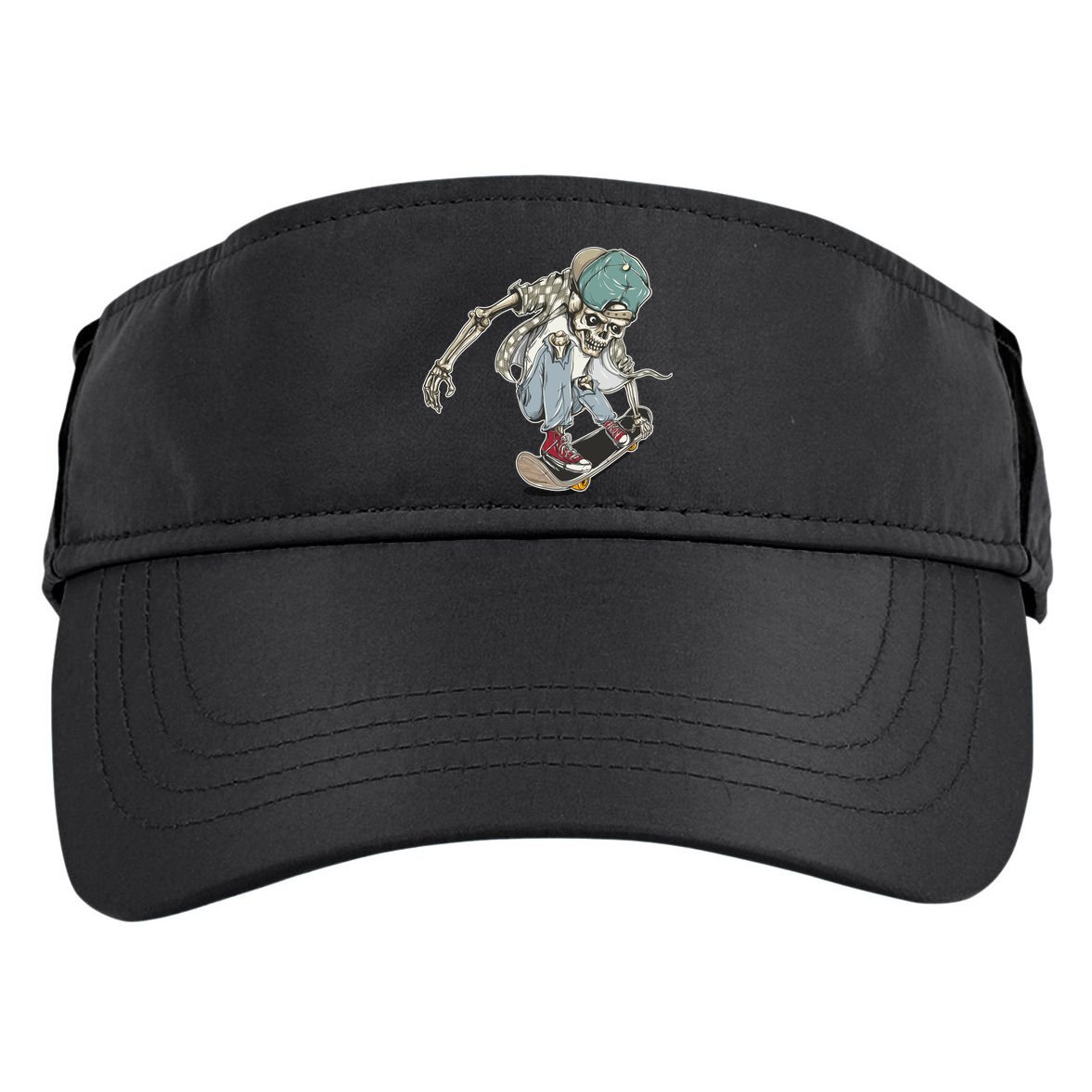 Skater Skeleton Cartoon Adult Drive Performance Visor