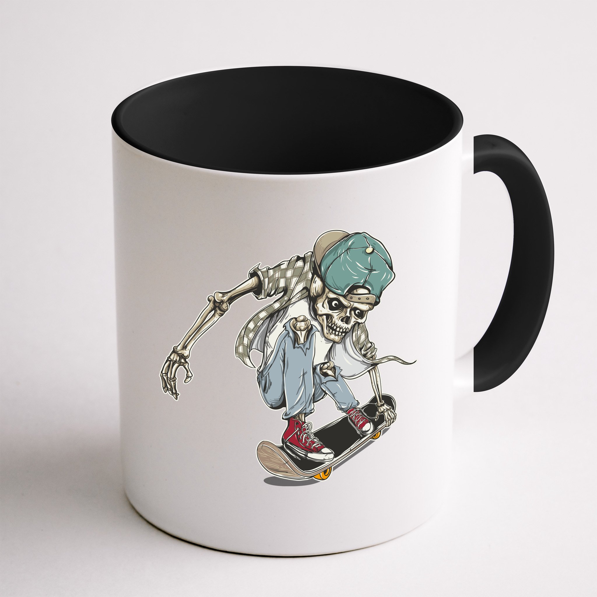 Skater Skeleton Cartoon Mug