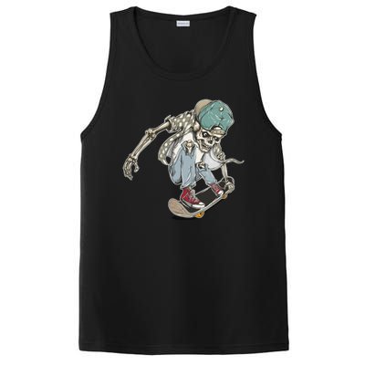 Skater Skeleton Cartoon PosiCharge Competitor Tank