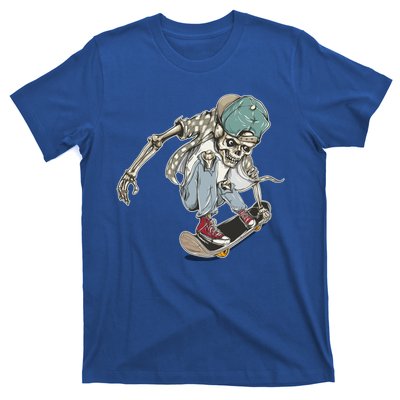 Skater Skeleton Cartoon T-Shirt