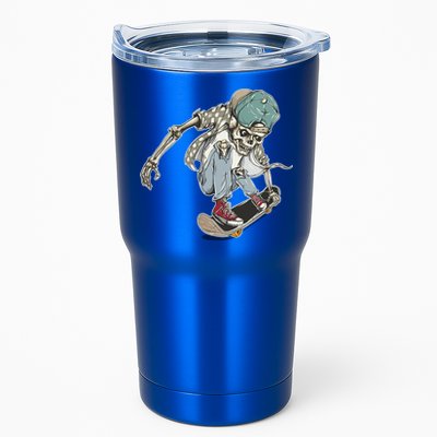 Skater Skeleton Cartoon Tumbler