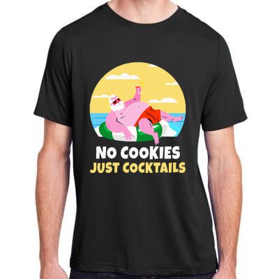 Santa Summer Christmas In July Xmas Cocktail Beach Gift Adult ChromaSoft Performance T-Shirt