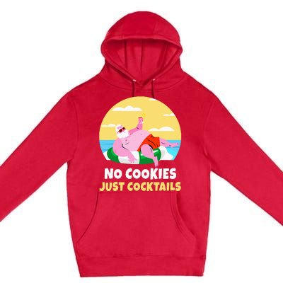 Santa Summer Christmas In July Xmas Cocktail Beach Gift Premium Pullover Hoodie