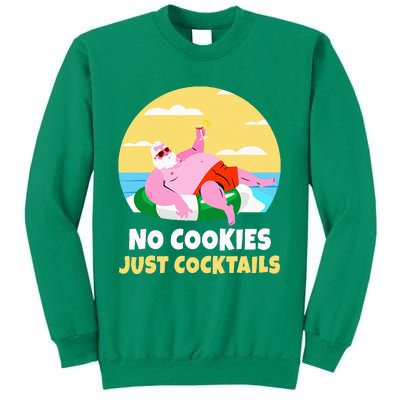 Santa Summer Christmas In July Xmas Cocktail Beach Gift Sweatshirt