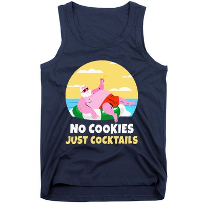 Santa Summer Christmas In July Xmas Cocktail Beach Gift Tank Top